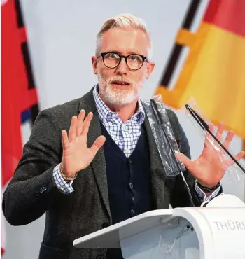  ?? SASCHA FROMM / ARCHIV ?? Benjamin-Immanuel Hoff (Linke) ist Chef der Thüringer Staatskanz­lei.