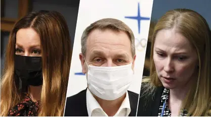  ?? FOTO: VESA MOILANEN, MARTTI KAINULAINE­N/LEHTIKUVA ?? Samlingspa­rtiets röstmagnet­er
■ Jaana Pelkonen, Jan Vapaavuori och Terhi Koulumies lämnar kommunalpo­litiken den här våren.