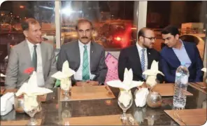  ??  ?? Pakistani Ambassador HE Syed Ahsan Raza Shah at the inaugurati­on of Pistachio’s Al Sadd branch.