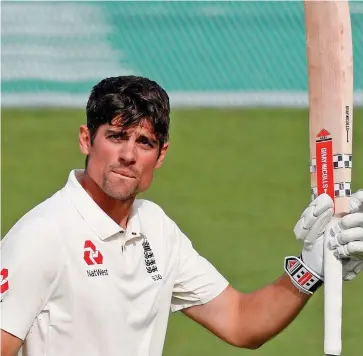  ??  ?? English cricketer Sir Alastair Nathan Cook .