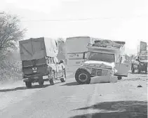  ?? CORTESÍA ?? Se desconoce cuál vehículo provocó el accidente