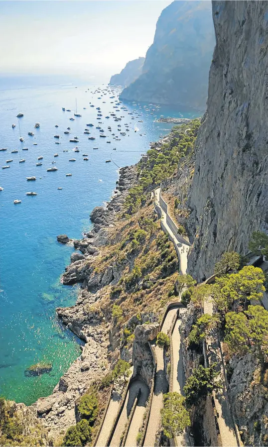  ?? ISTOCK ?? MAMMA MORE-ISH: The beautiful island of Capri is extremely popular with day-trippers
