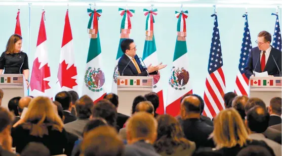  ?? JORGE CARBALLO ?? México confía en que Canadá se una a las discusione­s a la brevedad.