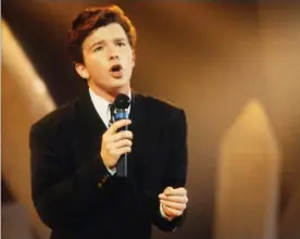  ?? Photograph: Gie Knaeps/Getty Images ?? ‘He had to sing it in the bathroom of a Scottish hotel’ … Rick Astley.