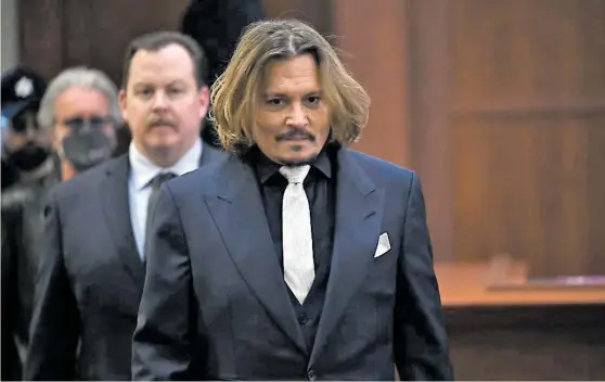  ?? EFE ?? Johnny Depp y Amber Heard se enfrentan en un nuevo juicio.