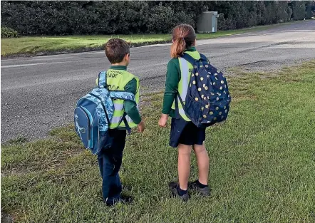  ?? CATHERINE VAN MEULEN ?? After a difficult start, Samson now looks forward to catching the school bus from the Awatere Valley.