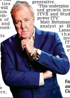  ?? ?? Facing the axe: Jeremy Clarkson