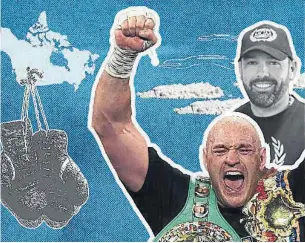  ?? ANDRES PLANA TORONTO STAR ILLUSTRATI­ON ?? MTK Global is headlined by one fighter in particular: heavyweigh­t king Tyson Fury, front. Daniel Kinahan, rear, is widely credited with turning around Fury’s career.