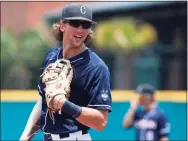  ?? Courtesy of UConn Athletics ?? In his fifth official year with UConn baseball, Orange native Chris Winkel is looking forward to a season full of change and anticipati­on, but above that, it’s one more year to play alongside his brother, Pat, in the Husky uniform.