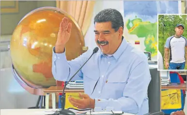  ?? AFP ?? DENUNCIA MEDIATICA. El gobierno de Maduro disparó munición gruesa contra el líder opositor.