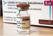  ?? CHRISTOPHE ENA AP ?? Germany, France and Italy became the latest countries to suspend use of AstraZenec­a’s vaccine over reports of dangerous blood clots in some recipients.