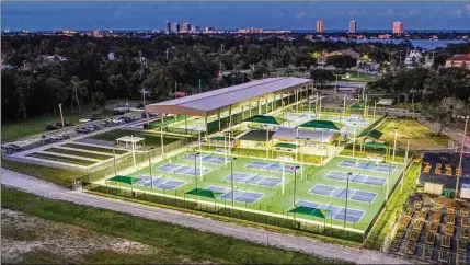  ?? COURTESY OF DAYTONA BEACH AREA CONVENTION & VISITORS BUREAU ?? Pickleball fans can indulge their love of the game at Pictona at Holly Hill.