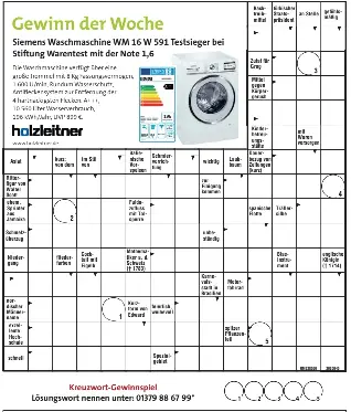 Siemens Waschmaschine Wm 16 W 591 Testsieger Bei Stiftung Warentest Mit Der Note 1 6 Pressreader