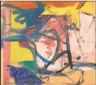  ?? Ben Blackwell / © Willem de Kooning Foundation / Artists Rights Society ?? “The Springs” is a work by Willem de Kooning, one of Thiebaud’s heroes.