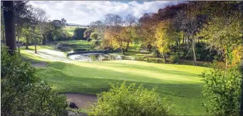  ??  ?? Druid’s Glen’s eighth green.