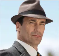  ??  ?? TV hunk: Jon Hamm as Don Draper in Mad Men