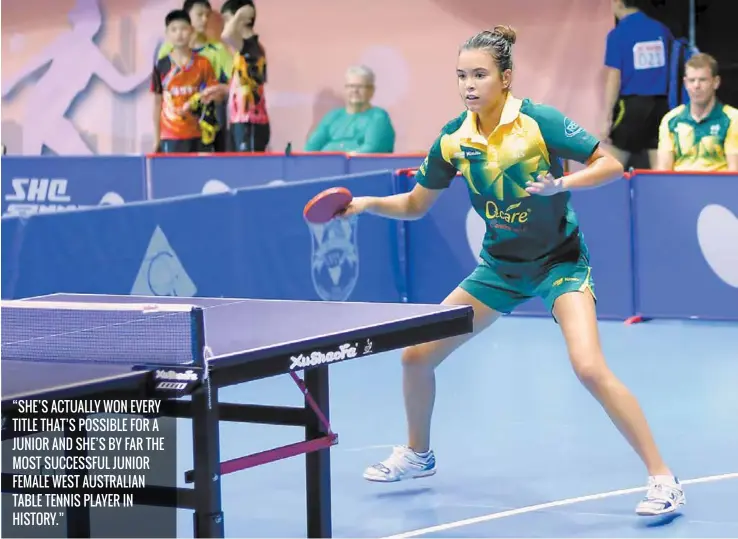  ??  ?? holly nicolas playing for australia at the oceania championsh­ips 2016.