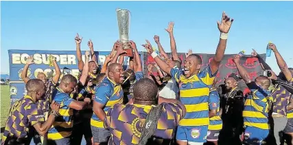  ?? Picture: MAXWELL LEVINE ?? TAINTED VICTORY: EL Police won the EC Super 14 in March, but like all the other participat­ing clubs, is still awaiting reimbursem­ent.