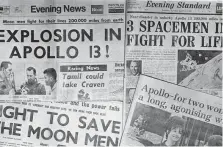  ?? Associated Press file ?? London evening newspaper headlines reflect the Apollo 13’s troubles and NASA’s fight to bring the astronauts safely home.