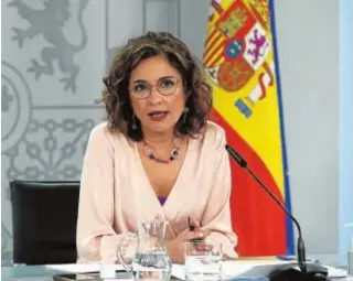  ?? JAIME GARCÍA ?? La ministra de Hacienda, María Jesús Montero