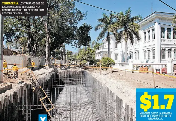  ??  ?? TERRACERÍA. LOS TRABAJOS QUE SE EJECUTAN SON DE TERRACERÍA Y LA CONSTRUCCI­ÓN DE UNA CISTERNA PARA COSECHA DE AGUA LLUVIA.