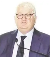  ?? ?? Digicel’s founder Denis O’Brien, who is set to step down as the organisati­on’s chairman following a US$1.7 billion restructur­ing, spoke at the Canto Connect and 40th Annual General Meeting at the Hyatt Regency Hotel in Port of Spain yesterday morning.