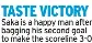  ?? ?? TASTE VICTORY Saka is a happy man after bagging his second goal to make the scoreline 3-0