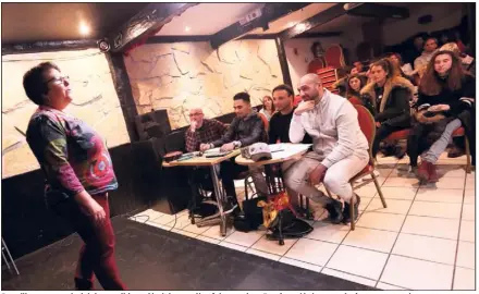  ?? (Photos Gilbert Rinaudo) ?? Pour l’immense majorité des candidats, c’était la première fois sur scène. Et même si le jury est plutôt sympa, certains ont un peu perdu leurs moyens quand ils se sont retrouvés devant le public, qui emplissait la salle du Famace théâtre.