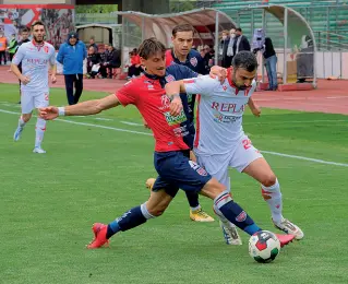  ?? ?? Serie C Il Padova di Massimo Oddo già concentrat­o sui playoff per centrare la serie B