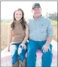  ?? RED LAND COTTON ?? Anna Brakefield and her father, Mark Yeager, pictured on their family’s Alabama cotton farm, co-own Red Land Cotton. The company grows all the cotton and makes its sheets and towels in America, thus avoiding supply chain issues at their end.