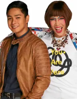  ??  ?? Coco Martin (left) and Vice Ganda