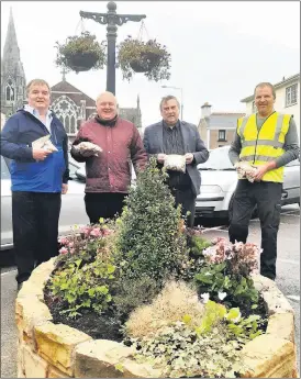  ?? ?? File picture of this nice feature in Chapel Square by the Tidy Town group.