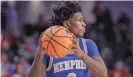  ?? KATIE STRATMAN/USA TODAY SPORTS ?? Memphis guard Kendric Davis scored 23 points against SMU, his former team, in his first game at Moody Coliseum since transferri­ng to the Tigers.