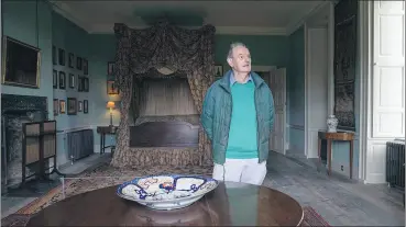  ?? (Pic: Clare Keogh) ?? Arthur Montgomery, caretaker of Doneraile House under the Irish Georgian Society for 20 years, admires the master bedroom at the completed renovation works at Doneraile Court opened on Friday by Minister of State for the Office of Public Works, Mr. Patrick O’Donovan.