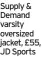  ?? ?? Supply & Demand varsity oversized jacket, £55, JD Sports