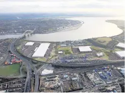  ??  ?? The proposed Stobart/3MG freight park site in Widnes would see the council spend £2.8m