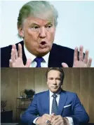  ??  ?? DONALD TRUMP (TOP) AND ARNOLD SCHWARZENE­GGER