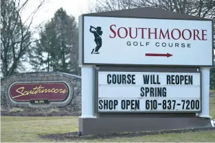  ?? RICK KINTZEL/THE MORNING CALL ?? Officials in Moore Township have rejected warehouses proposed for Southmoore Golf Club on Route 512.