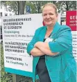  ?? FOTO: WILP ?? Ärztin und Betriebswi­rtin: Patricia Mebes (49) aus dem Geschäftsf­ührer-Trio der Rhein-Kreis Kliniken.