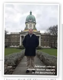  ??  ?? Falklands veteran Simon Weston appears in the documentar­y