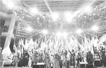  ??  ?? Limkokwing University’s Cultural Festival broke its own record in the Malaysia Book of Records by having the Most Number of Countries Delegates Participat­ing in a Cultural Festival with 110 countries.