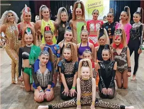  ?? ?? ●●Samba Dance and Fitness in Whitworth attended The ‘Dance It’ Championsh­ips in Skegness