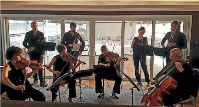  ??  ?? Musicians from the Orchestre de Paris perform on The Strand Classical Music Cruise.