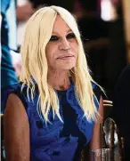  ?? — AFP ?? Donatella Versace stepped in as designer after Gianni’s death, and has kept the Versace brand at the top of the fashion world.