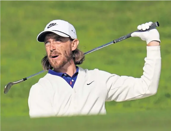  ?? Picture: AP. ?? England’s Tommy Fleetwood delivered the week’s best score so far after carding a second round 64 at Harding Park.