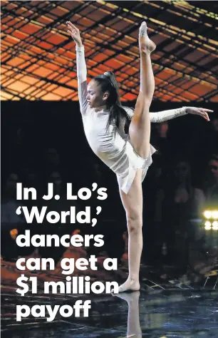  ?? JUSTIN LUBIN, NBC ?? Diana Pombo is a competitor on World of Dance, which has categories for different ages.