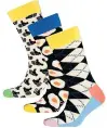  ??  ?? Men’s Happy Socks (3), tkmaxx.com, RRP £24.95, now £7.99 SAVE: £16.96