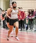  ?? Jim Franco / Special to the Times Union ?? Mohonasen’s Zionna Perez-tucker is grateful for the chance to run in good weather as the season nears its end.