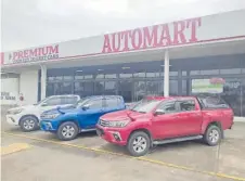  ?? Picture: AUTOMART LTD ?? Three of the many Hilux units available at Automart Premium in Namaka, Nadi.