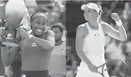  ?? ?? Coco Gauff và Elena Rybakina là những đối thủ đáng gờm của nhau